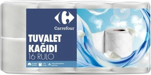 Carrefour 2 Katlı 16'lı Tuvalet Kağıdı