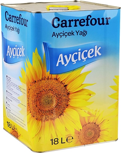 Carrefour Ayçiçek Yağı 18 lt Teneke