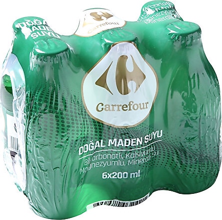 Carrefour Doğal Maden Suyu 6x200 ml