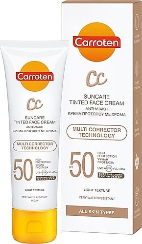 Carroten 50 Faktör CC Renkli Güneş Kremi 50 ml