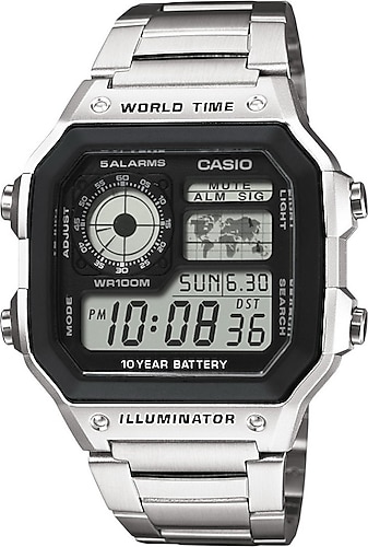 Casio Standart AE-1200WHD-1AVDF Çelik Kordon Erkek Kol Saati