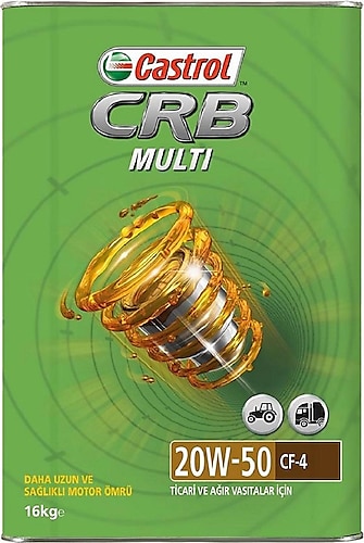 Castrol CRB Multi 20W-50 CF-4 18 lt Motor Yağı