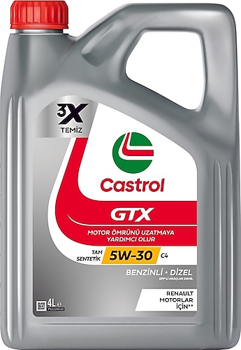 Castrol GTX 5W-30 C4 4 lt Motor Yağı - 2024