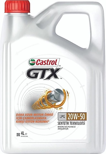 Castrol GTX LPG 20W-50 4 lt Motor Yağı - 2024