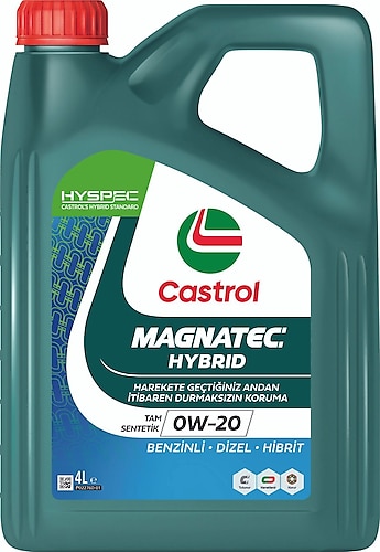 Castrol Magnatec Hybrid 0W-20 4 lt Motor Yağı