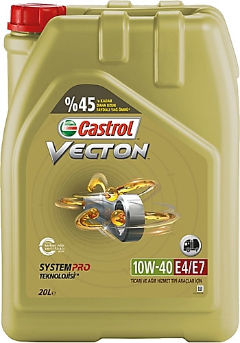 Castrol Vecton E4/E7 10W-40 20 lt Motor Yağı