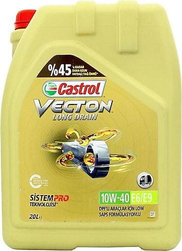 Castrol Vecton Long Drain 10W-40 E6/E9 20 lt Motor Yağı