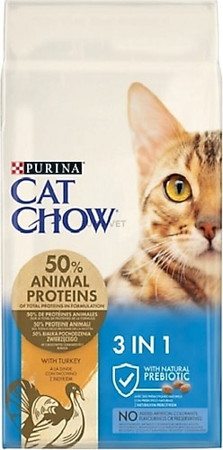 Cat Chow 3in1 Hindili 15 kg Yetişkin Kedi Maması