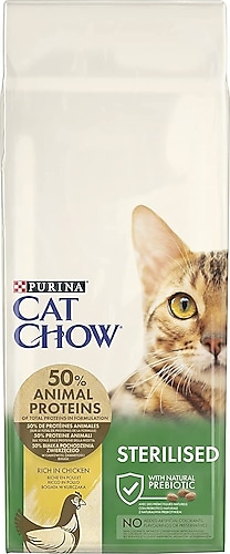 Cat Chow Sterilised Tavuklu 15 kg Yetişkin Kedi Maması