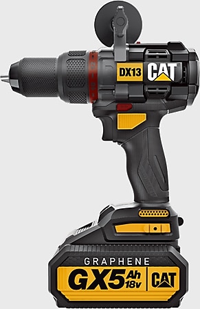 Cat DX13 18 V 5 Ah Tek Akülü Darbeli Matkap