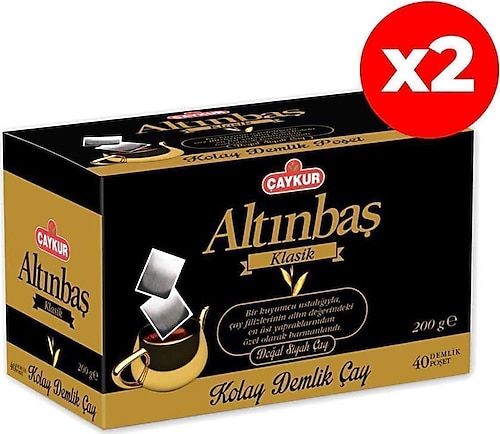 Çaykur Altınbaş Demlik Poşet Çay 200 gr X2