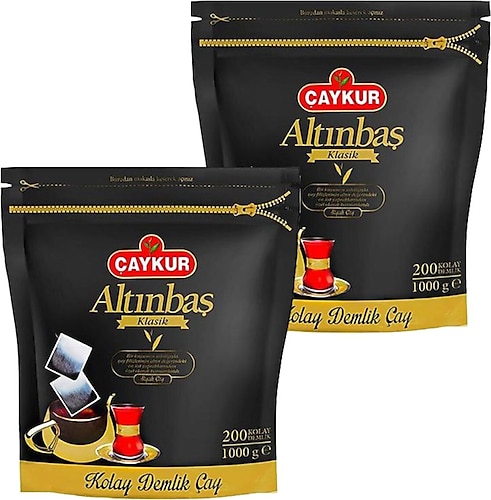 Çaykur Altınbaş Klasik 5 gr 200'lü 2 Adet Demlik Poşet Çay