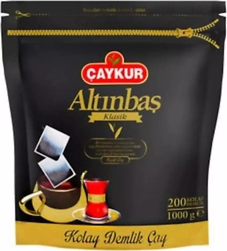 Çaykur Altınbaş Klasik Siyah Demlik Poşet Çay 200'lü 5 gr 4 'lü