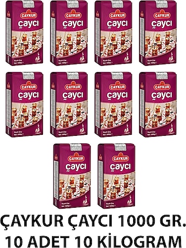 Çaykur Çaycı 1 kg 10'lu Siyah Çay