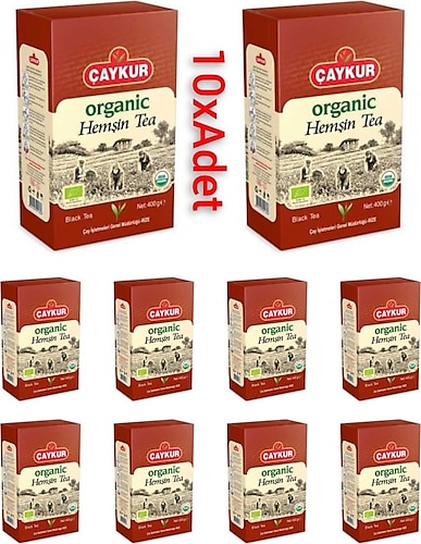 Çaykur Organik Hemşin Çayı 400 gr 10 'lu Karton Kutu