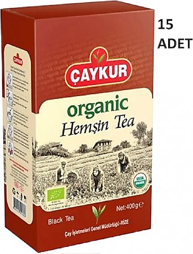 Çaykur Organik Hemşin Çayı 400 gr 15'li Karton Kutu