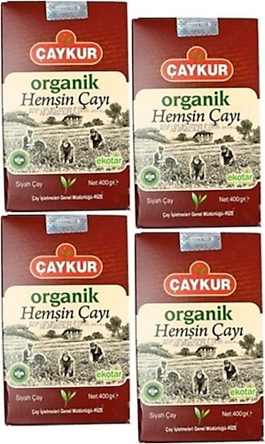 Çaykur Organik Hemşin Çayı 400 gr 4'lü Karton Kutu