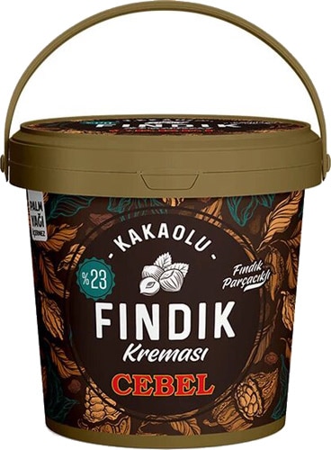 Cebel Parçacıklı Kakaolu Fındık Kreması Kova 900 gr