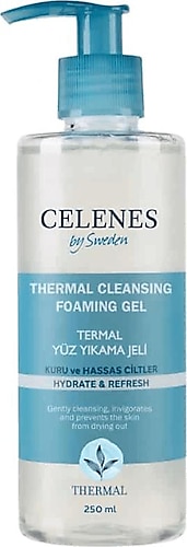 Celenes Thermal Kuru ve Hassas Ciltler 250 ml Yüz Yıkama Jeli