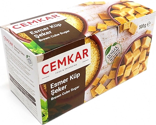 Cemkar Esmer Küp Şeker 500 gr