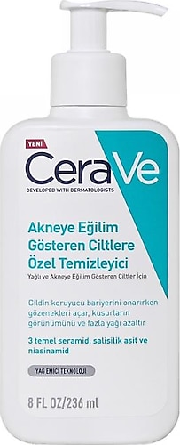 Cerave Akneye Eğilim Gösteren Ciltler İçin Özel Temizleyici 236 ml