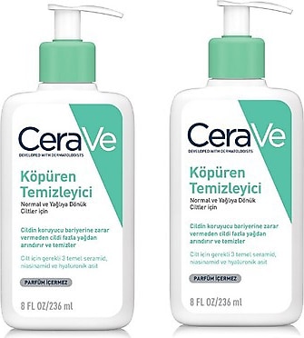 Cerave Foaming Cleanser Köpüren Temizleyici 236 ml 2 Adet