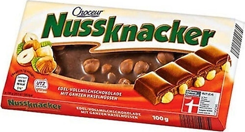 Choceur Nussknacker Bütün Fındıklı Çikolata 100 gr 5'li