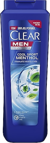 Clear Men Cool Sport Menthol 485 ml Şampuan