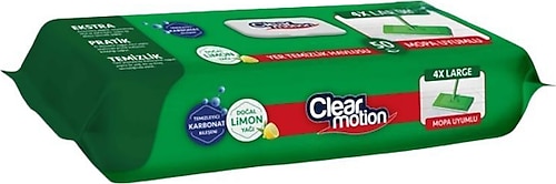 Clear Motion Limon Yağlı Yer Temizlik Havlusu 50 Yaprak