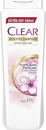 Clear Women Yumuşak ve Parlak Kiraz Çiçeği Kepeğe Karşı Şampuan 600 ml