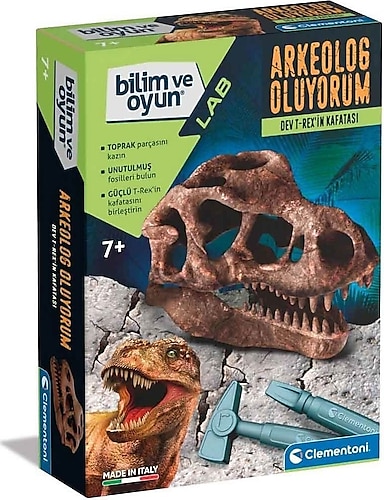Clementoni 64469 Bilim ve Oyun Dev T-Rex'in Kafatası Seti