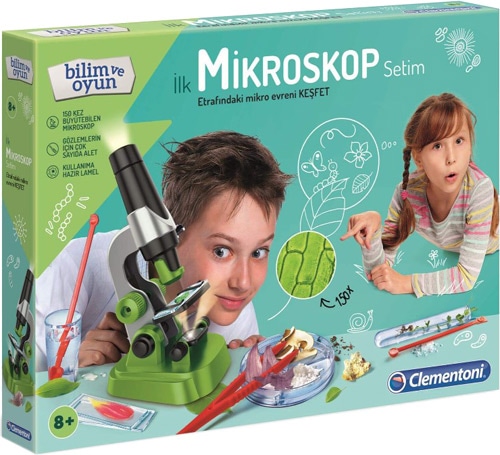 Clementoni Bilim ve Oyun İlk Mikroskop Setim 64963