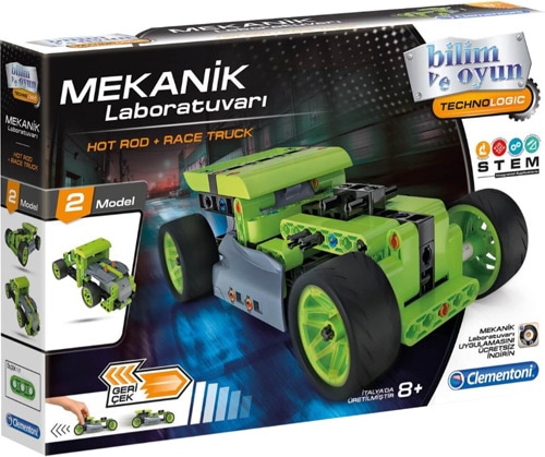 Clementoni Mekanik Laboratuvarı Hot Rod ve Race Truck 64959