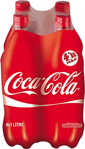 Coca Cola 1 lt 4'lü