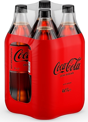Coca Cola Zero Sugar 1 lt 4'lü