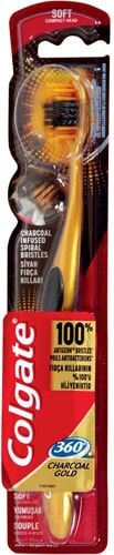 Colgate 360 Charcoal Gold Yumuşak Diş Fırçası
