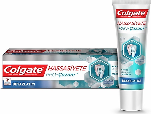 Colgate Hassasiyete Pro-Çözüm Beyazlatıcı Florürlü Diş Macunu 75 ml