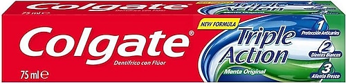 Colgate Üçlü Etki Beyazlatıcı Florürlü Diş Macunu 75 ml