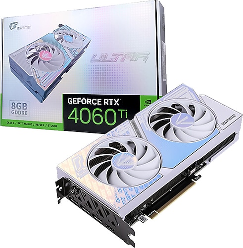 Colorful RTX 4060 TI iGame Ultra W DUO OC 8GB-V 128Bit GDDR6 8 GB Ekran Kartı