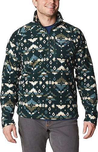 Columbia Fast Trek Printed Half Zip Erkek Polar AM4966