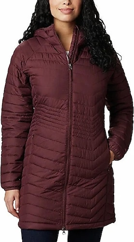 Columbia Powder Lite Mid WK0034 Kapüşonlu Kadın Şişme Mont