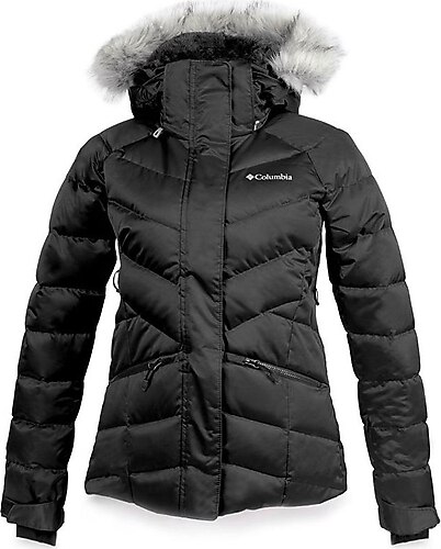 Columbia Rose Lodge XK4895 Kapüşonlu Kürklü Kadın Şişme Mont