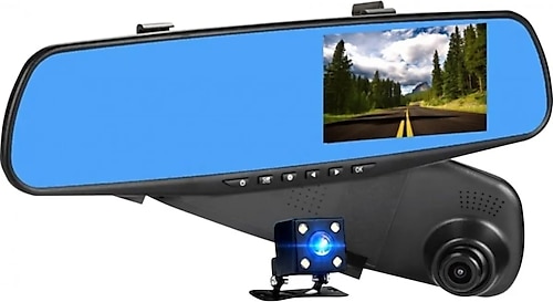 Concord Araç Içi Dikiz Ayna Kamerası 4.3 Inç Çift Kamera Türkçe 1080p