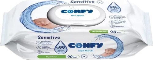 Confy Premium Sensitive 90 Yaprak Islak Mendil