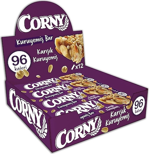 CORNY Tahıl Bar Karışık Kuruyemiş 20 gr X 12 Adet