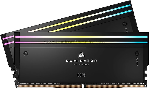 Corsair Dominatör Titanium RGB 64 GB (2x32) 6600 MHz CL32 CMP64GX5M2X6600C32 DDR5 Ram