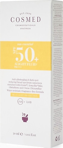 Cosmed Sun Essential Alight Fluid 50 Faktör Güneş Kremi 30 ml