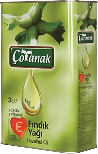 Çotanak Fındık Yağı 3 lt