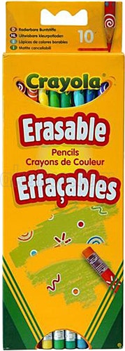 Crayola 10 Silinebilir Kuru Boya Kalemi