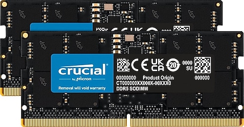Crucial 32 GB (2x16) 5600 MHz CL46 CT2K16G56C46S5 DDR5 Ram